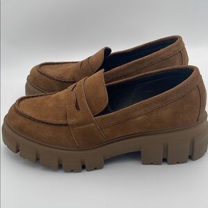 Brown Suede Women's Loafers